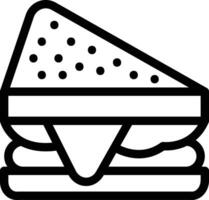 icono de vector de sándwich