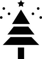 icono de vector de árbol de navidad