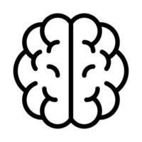 Brain Online learning icon vector