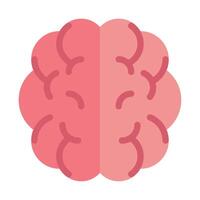 Brain Online learning icon vector