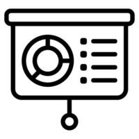 Presentation Online learning icon vector