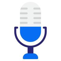 Microphone Online learning icon vector