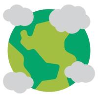 Pollution ecology object icon illustration vector