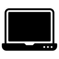 Laptop Online learning icon vector