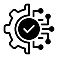 Tech virtual assistance icon illustration vector