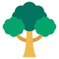 árbol ecología objeto icono ilustración vector