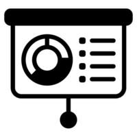 Presentation Online learning icon vector