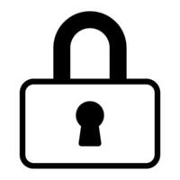 Lock user interface illustration vector