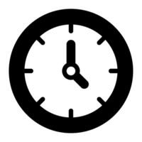 Clock user interface illustration vector