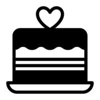 Cake Wedding icon illustration vector