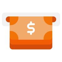 ATM Payment and finance icon illustration vector