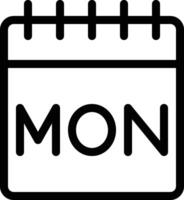 Monday vector icon