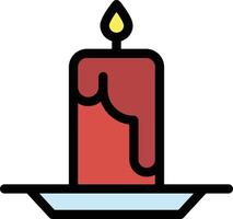 Candle vector icon