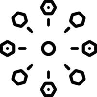 Black line icon for comprehensive vector