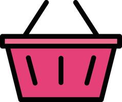 Shopping basket vector icon