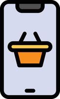 Online shop vector icon