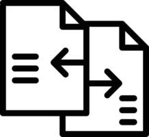 Data transfer vector icon