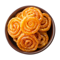 ai genererad jalebi isolerat på transparent bakgrund png