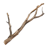 AI generated Wooden branch isolated on transparent background png