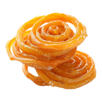 ai generiert Jalebi isoliert auf transparent Hintergrund png