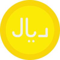 Riyal vector icon