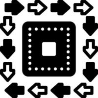 Solid black icon for consistent vector