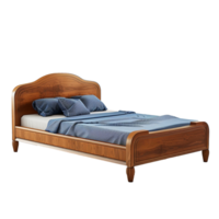 AI generated Bed png isolated on transparent background