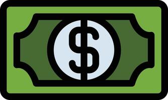 Dollar bill vector icon