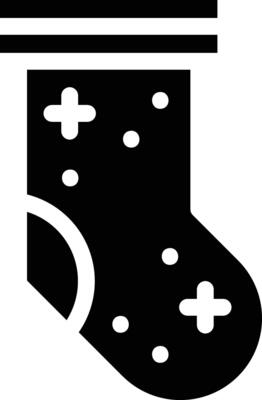 Christmas Sock vector icon