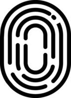 Fingerprint vector icon