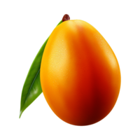 ai généré 3d mangue isolé des fruits sur transparent Contexte png