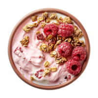 AI generated Yogurt bowl isolated on transparent background png