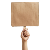 AI generated Handheld protest sign on transparent background png