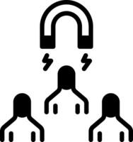 Solid black icon for leading vector