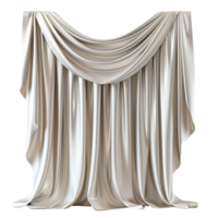 AI generated Silk curtain png isolated on transparent background