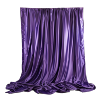 AI generated Silk curtain png isolated on transparent background