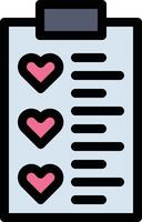 Wishlist vector icon