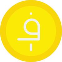 Afghani vector icon