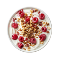 AI generated Yogurt bowl isolated on transparent background png