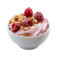 ai genererad yoghurt skål isolerat på transparent bakgrund png