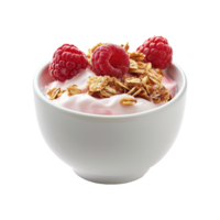 ai genererad yoghurt skål isolerat på transparent bakgrund png