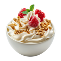 AI generated Yogurt bowl isolated on transparent background png