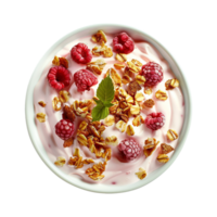 ai genererad yoghurt skål isolerat på transparent bakgrund png