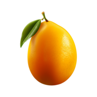 ai generato 3d Mango isolato frutta su trasparente sfondo png