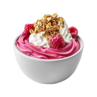 AI generated Yogurt bowl isolated on transparent background png