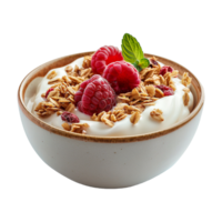 AI generated Yogurt bowl isolated on transparent background png