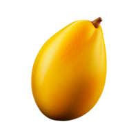 ai generiert 3d Mango isoliert Früchte auf transparent Hintergrund png
