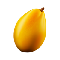 ai généré 3d mangue isolé des fruits sur transparent Contexte png