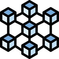 Blockchain vector icon