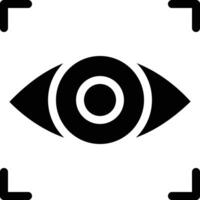 icono de vector de escáner ocular